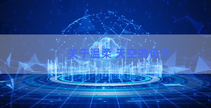 关于温柔 天空的句子